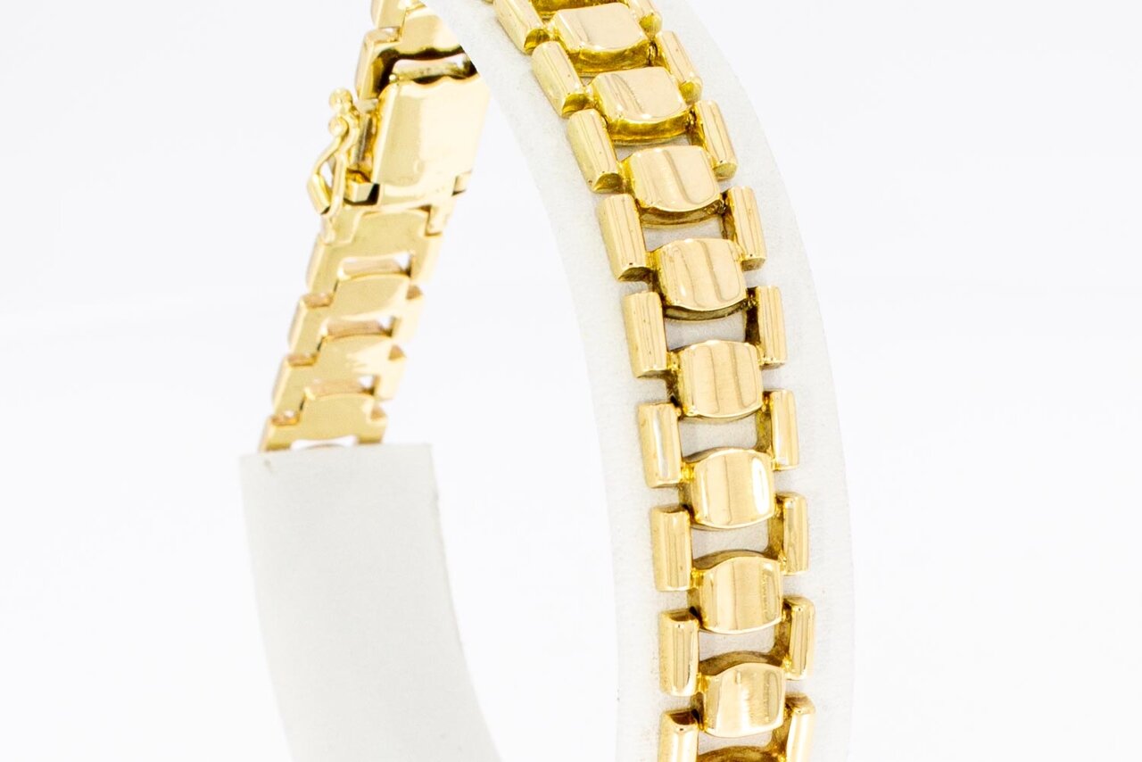 14 Karat Gold Gliederarmband - 20,5 cm