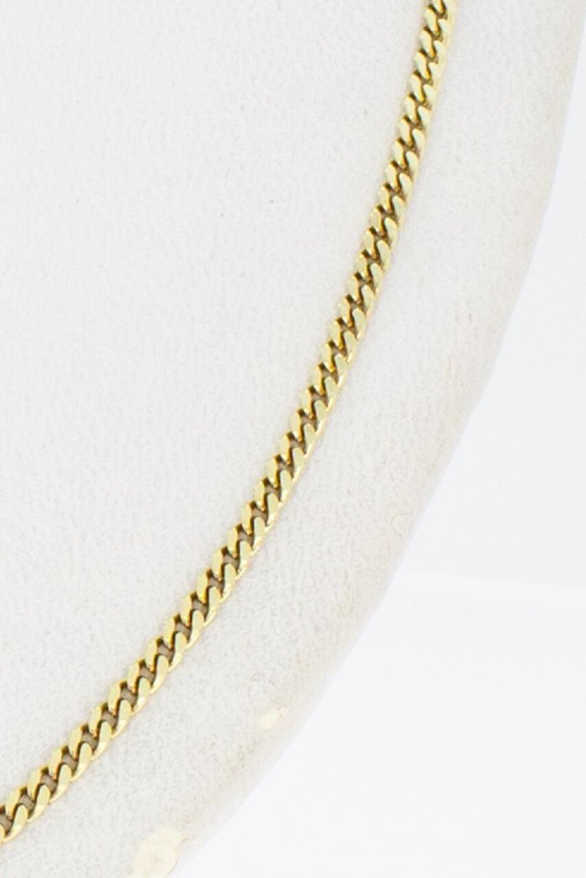 14 Karat Gold Panzer Gliederkette - 51,4 cm