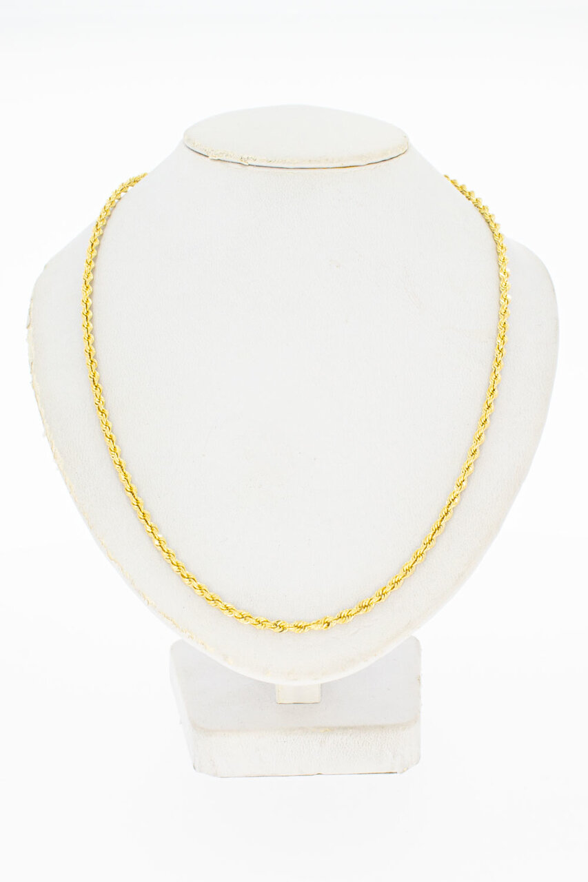 Gold Kordelkette 14 Karat - 46,7 cm