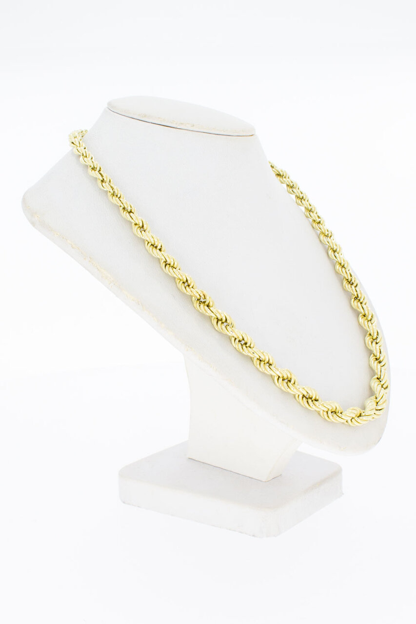 14 Karat Kordel Halskette - 47,6 cm