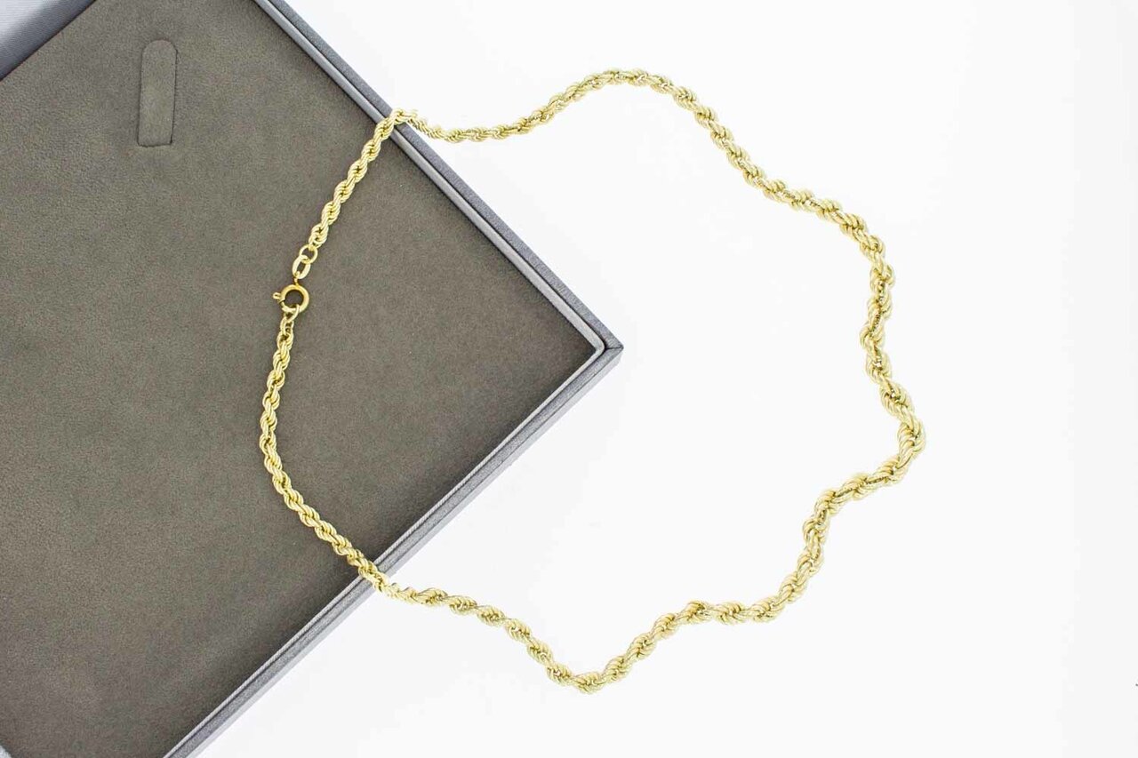 14 Karat Kordel Halskette - 47,6 cm