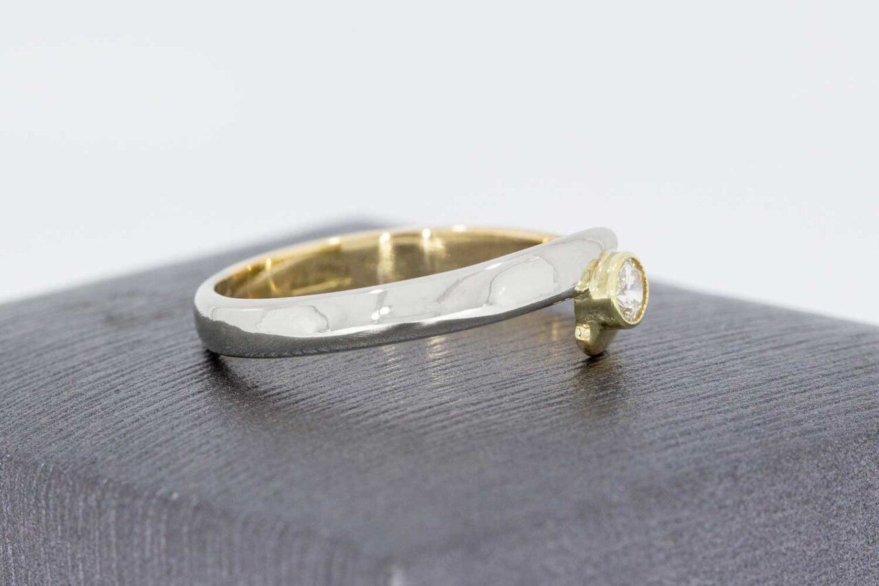 Diamantring 14 Karat Gold - 18,6 mm