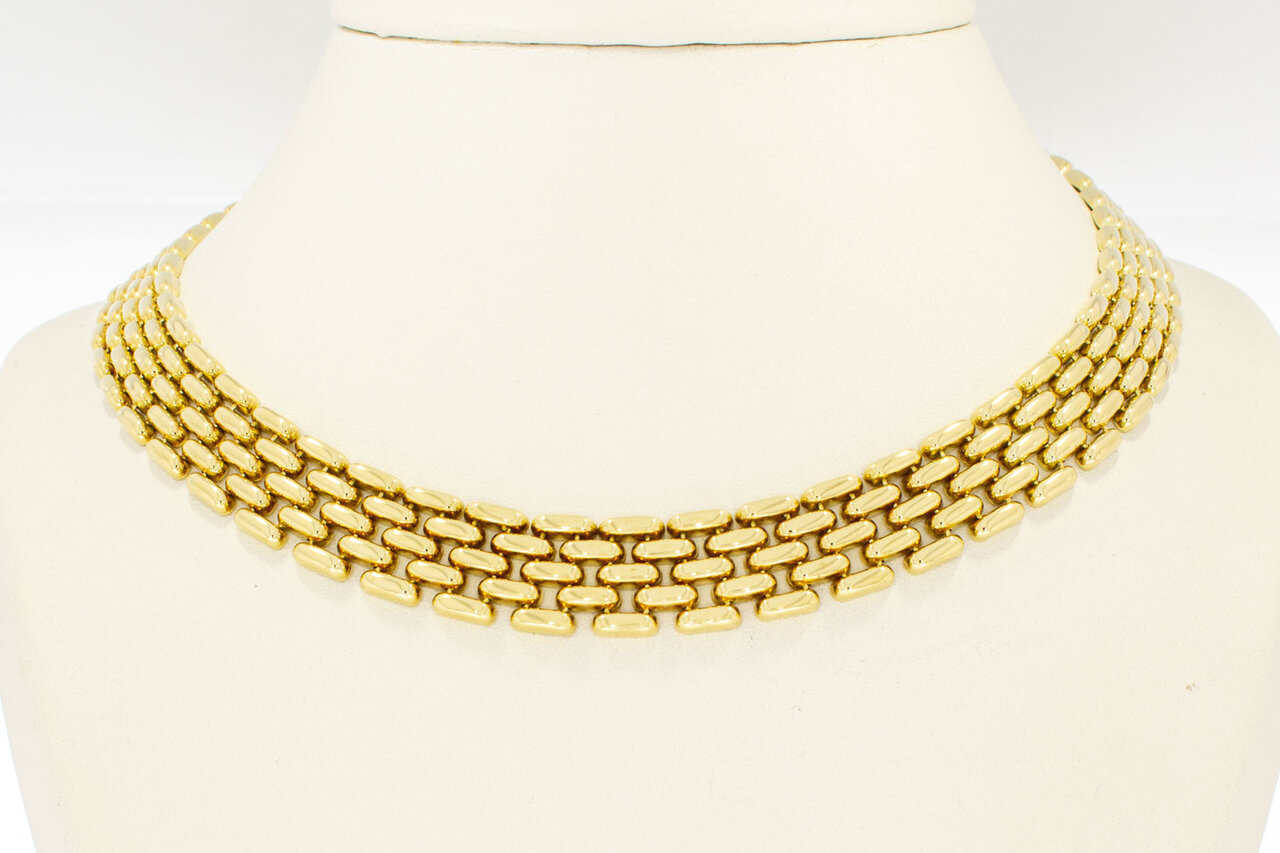 Milaneser Damen Goldkette 14 Karat - 44,3 cm
