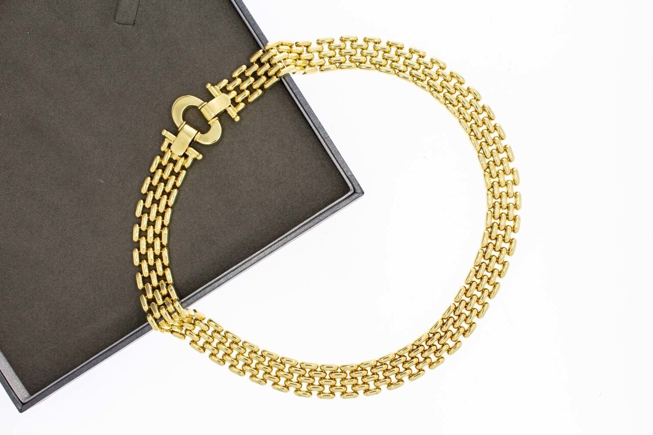 Milaneser Damen Goldkette 14 Karat - 44,3 cm