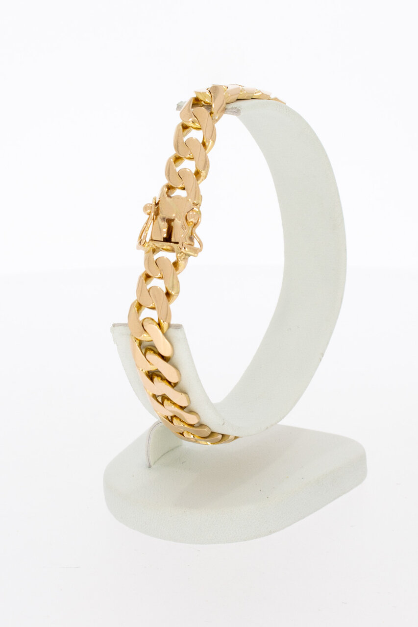 18 Karat Gold Panzer-Armband - 20,2 cm