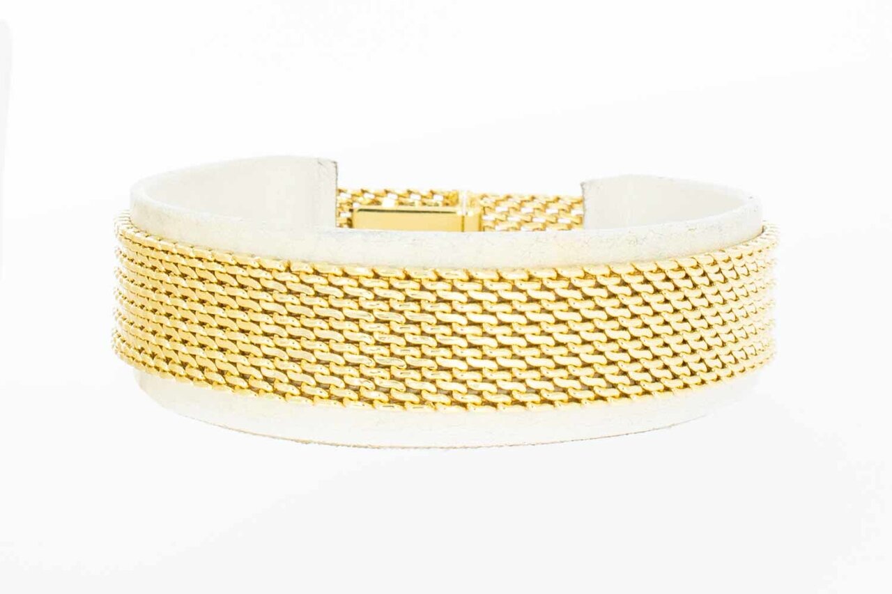 585 Gold geflochtenes Armband - 18,9 cm