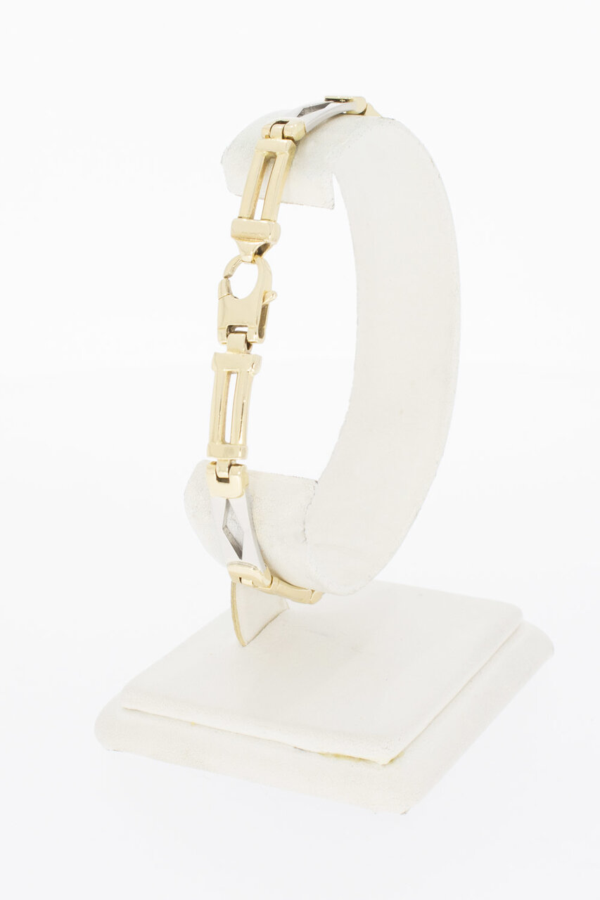 Königsarmband 14 Karat bicolor Gold - 20,5 cm