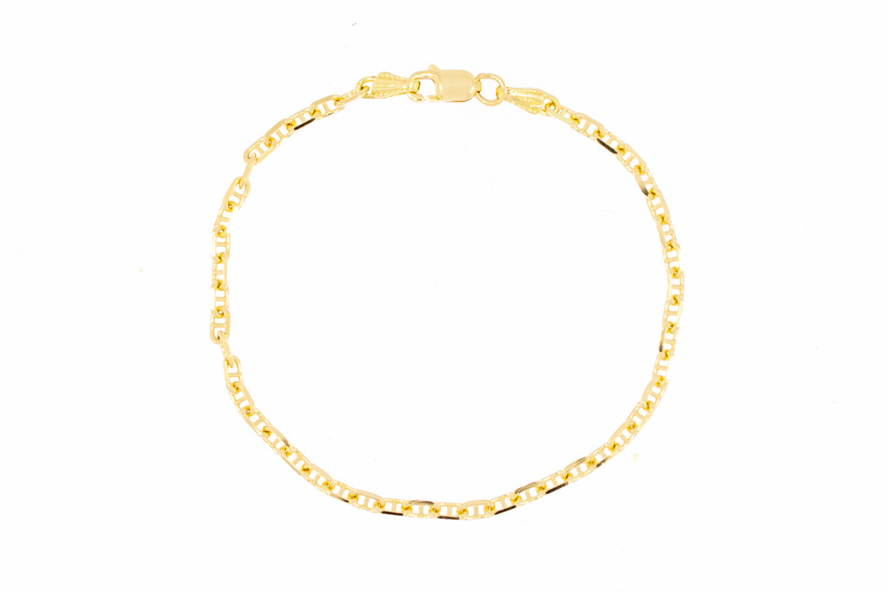 18 Karat Gelbgold Anker Armband - 18,4 cm