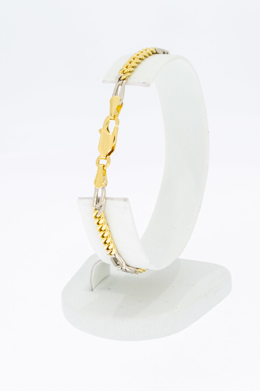 750 Gold Panzer Armband - 19,2 cm