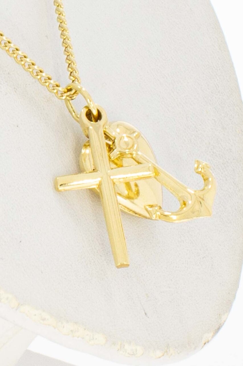 18 Karat Anhänger Hoffnung, Liebe & Glauben