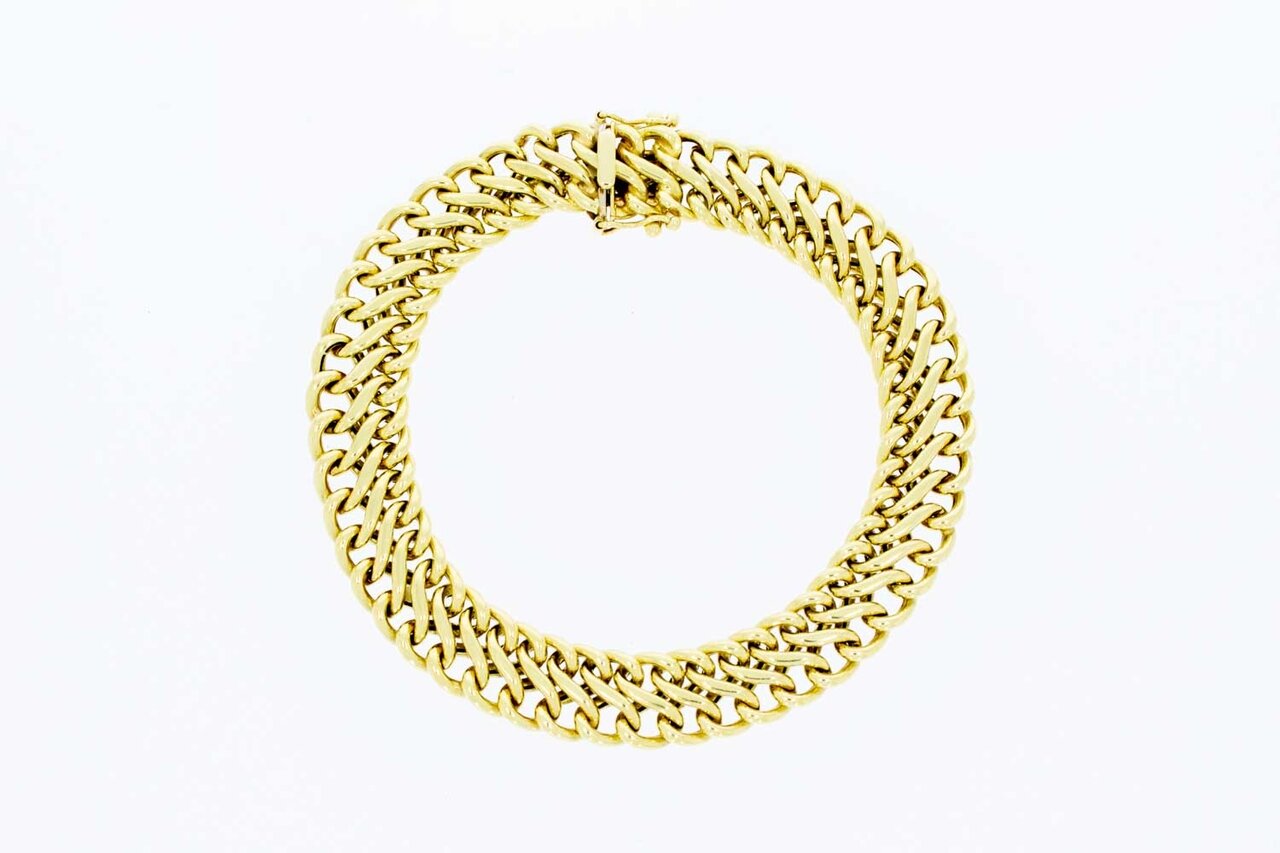 Geflochtenes 14 Karat Goldarmband - 20 cm