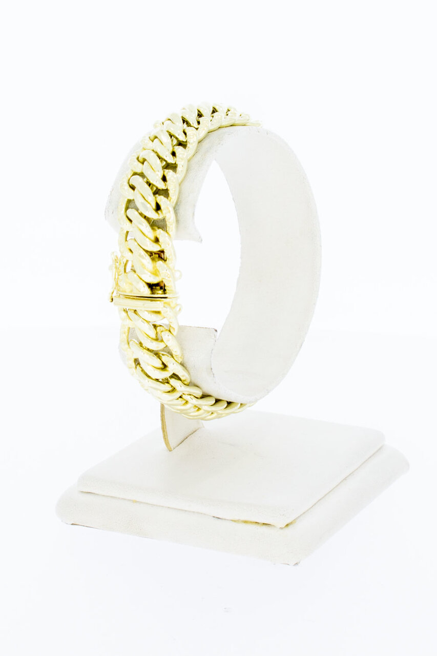 14 Karat geflochtenes Goldarmband - 18,6 cm