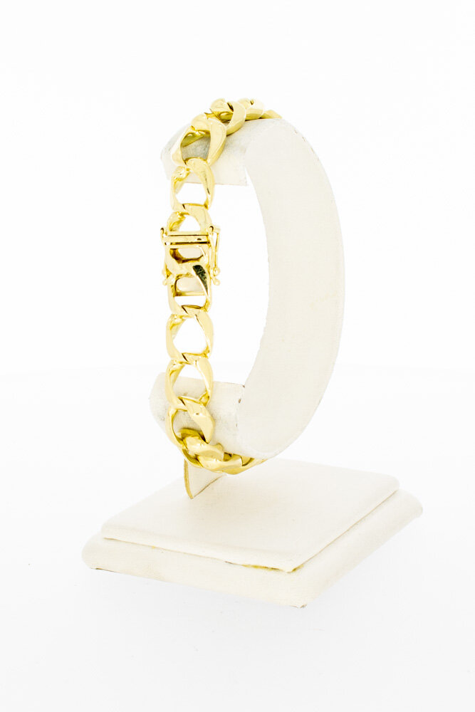 Panzer Gold Armband 14 Karat - 20,2 cm