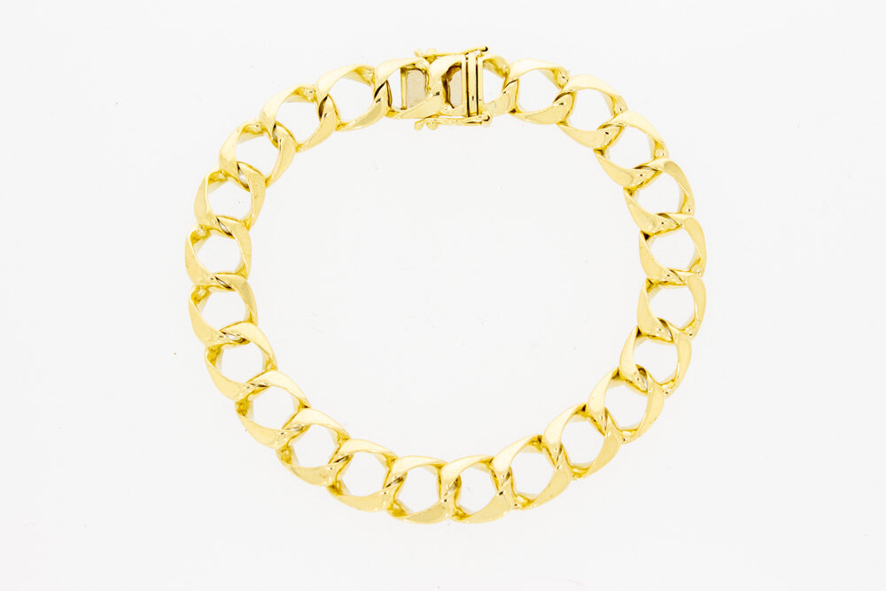 Panzer Gold Armband 14 Karat - 20,2 cm