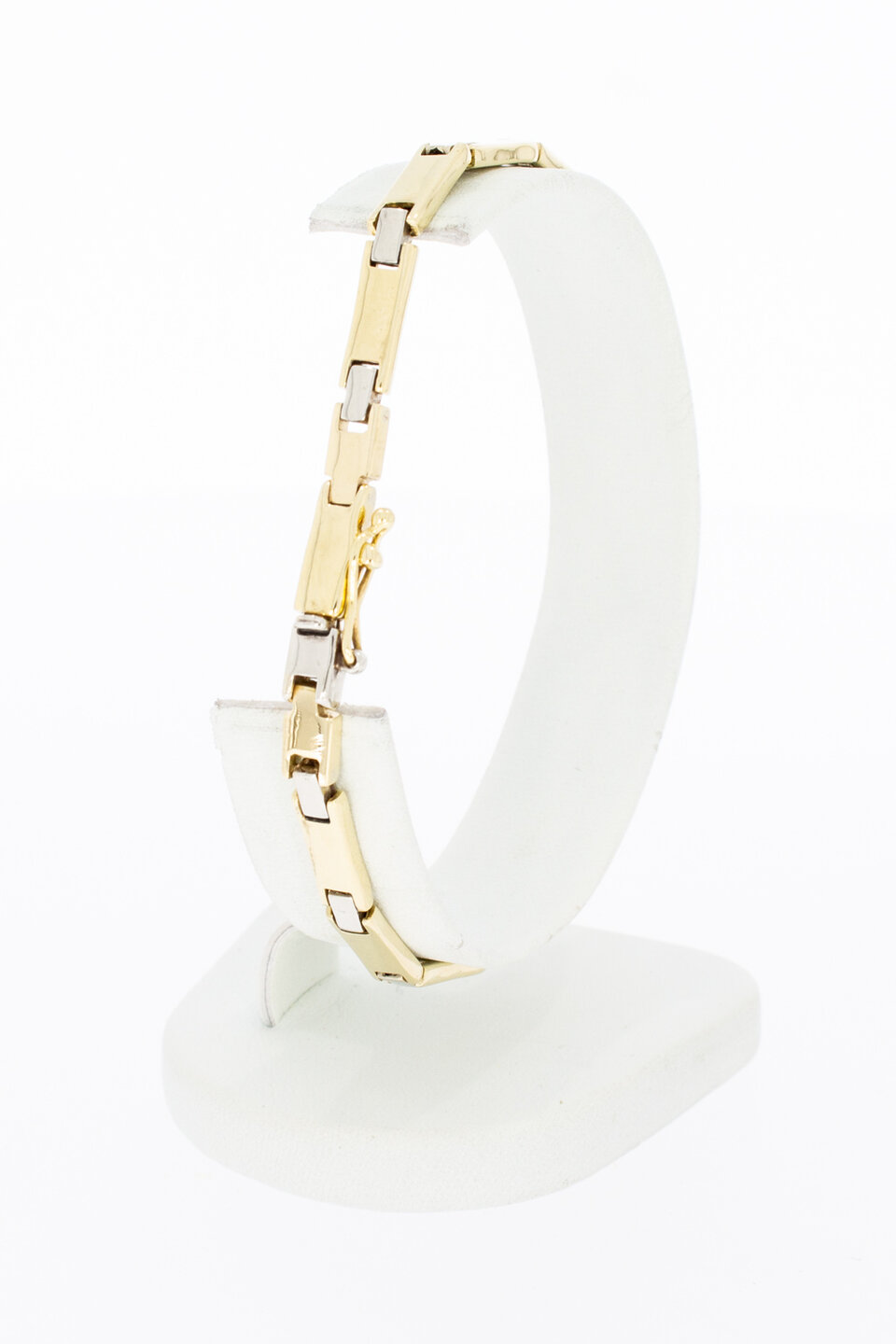 585 Barrenarmband mit Diamant - 19,7 cm