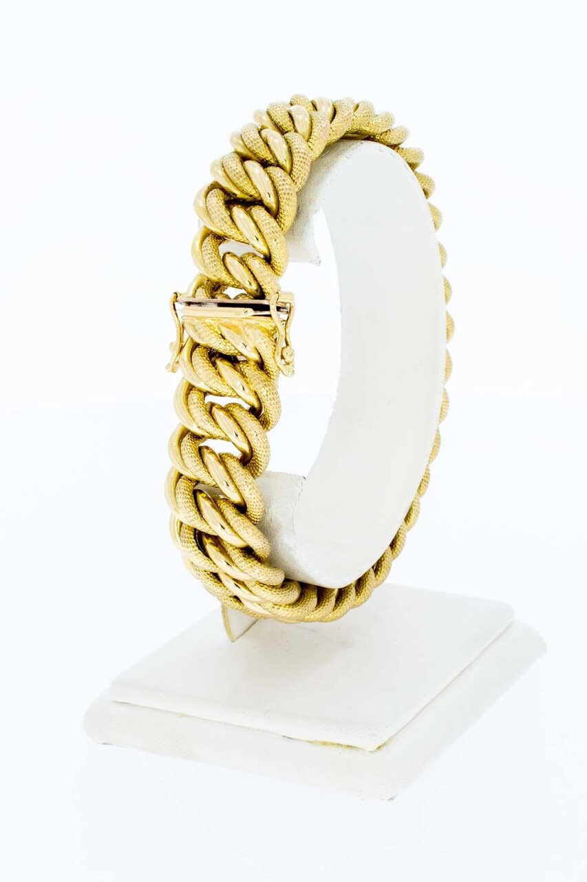 18 Karat geflochtenes Gold Armband - 20,5 cm