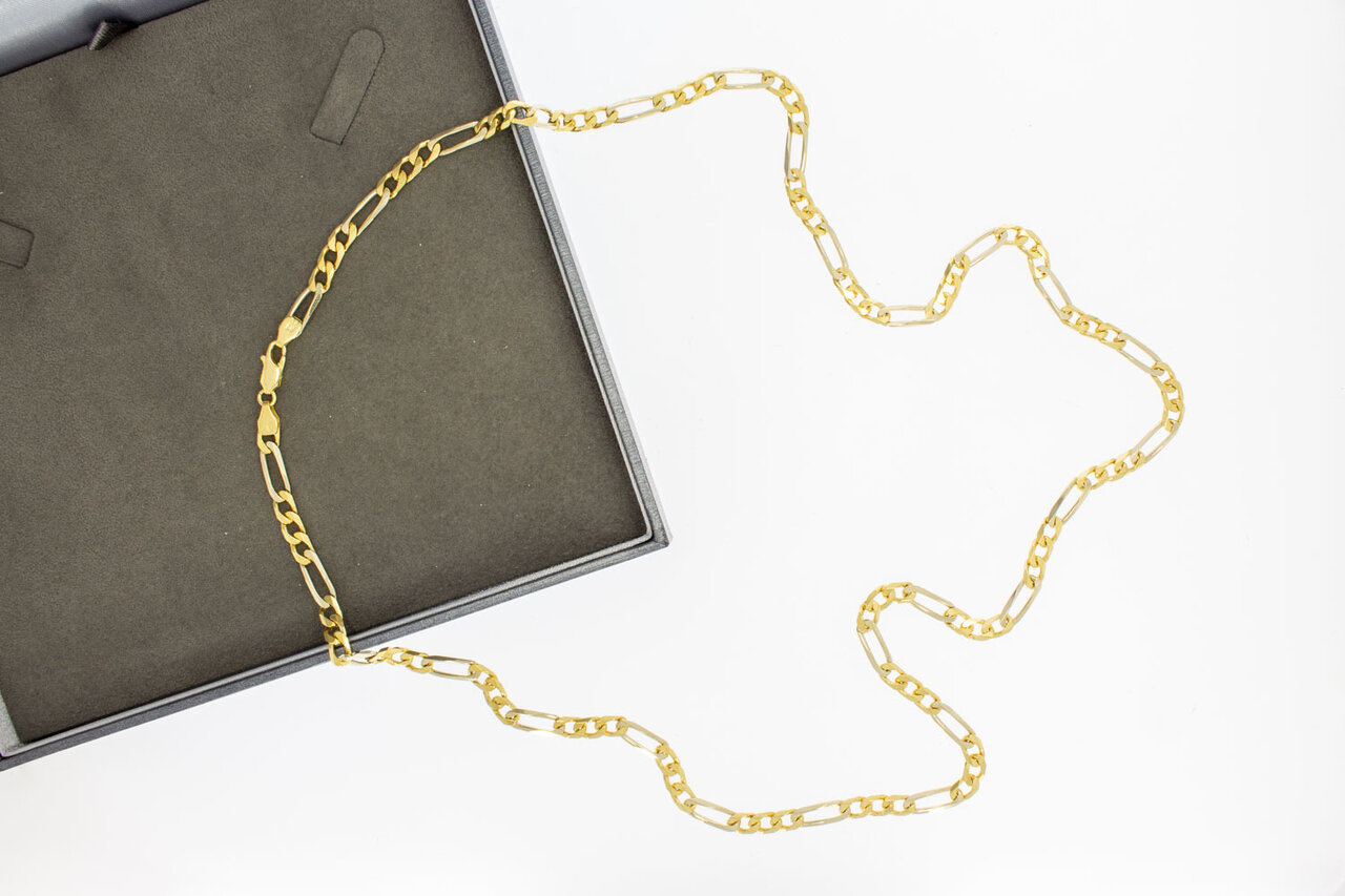 Figaro 18 Karat Goldkette - 70,9 cm