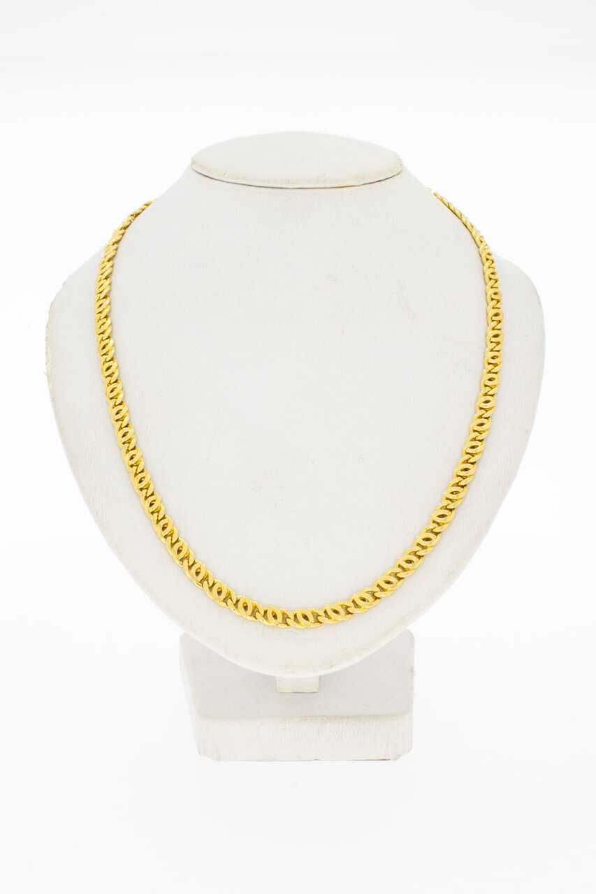 Falkenauge Goldkette 18 Karat - 50,8 cm