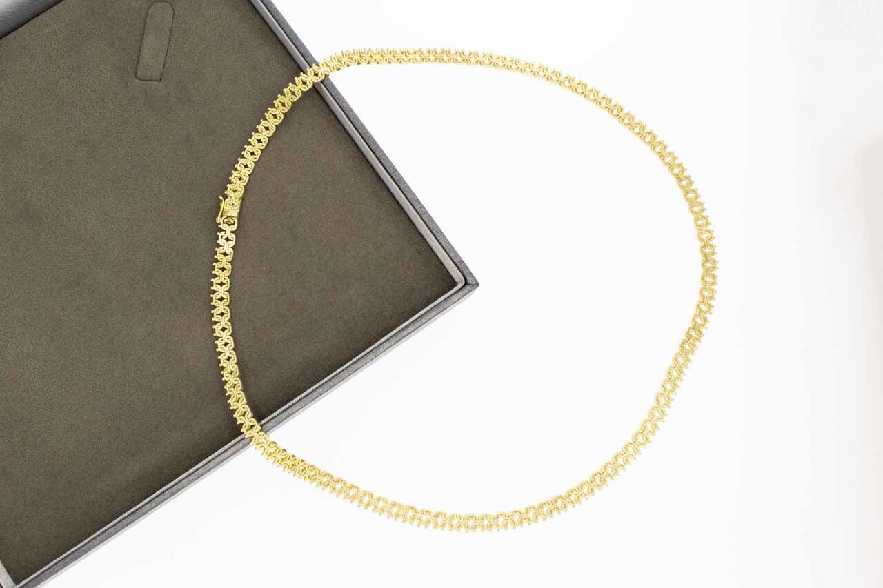 Geflochtene Kette 14 Karat Gold - 46,6 cm