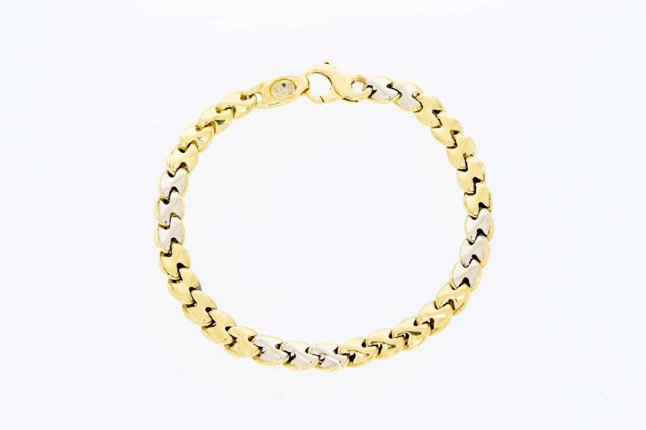 18 Karat Gold Fantasy Panzer Armband - 20 cm