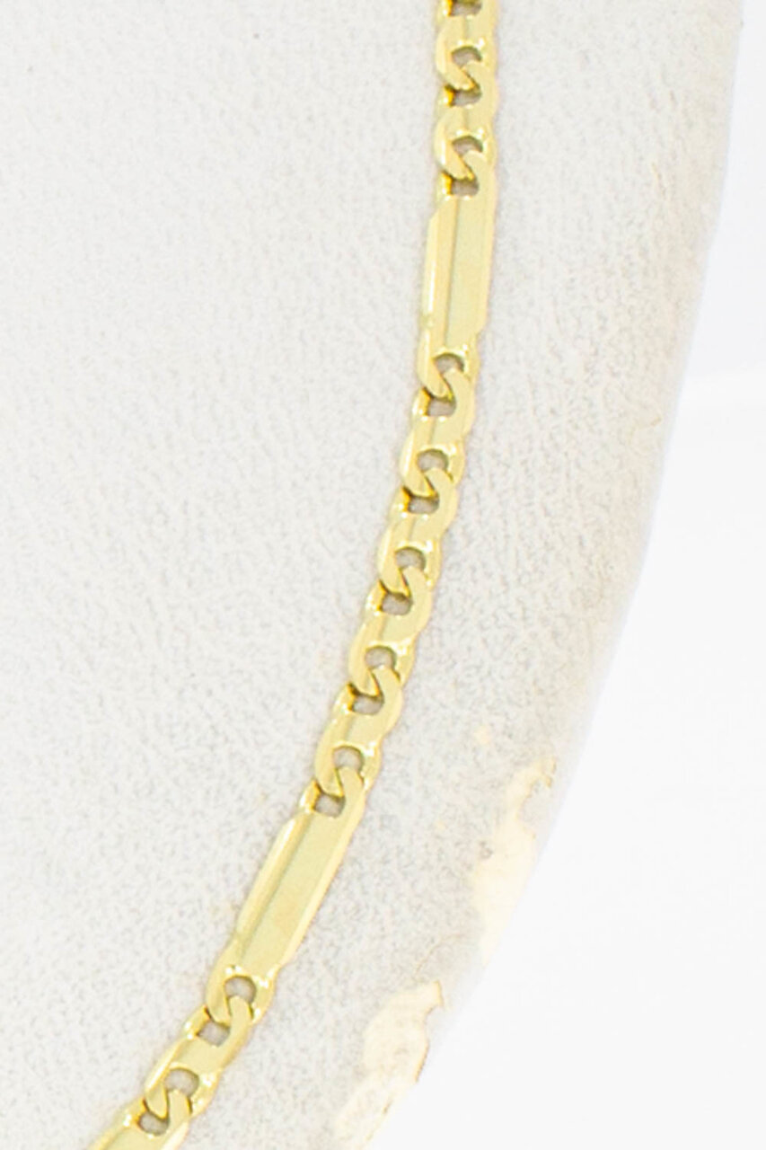 14 Karat Figaro Goldkette - Länge 45 cm
