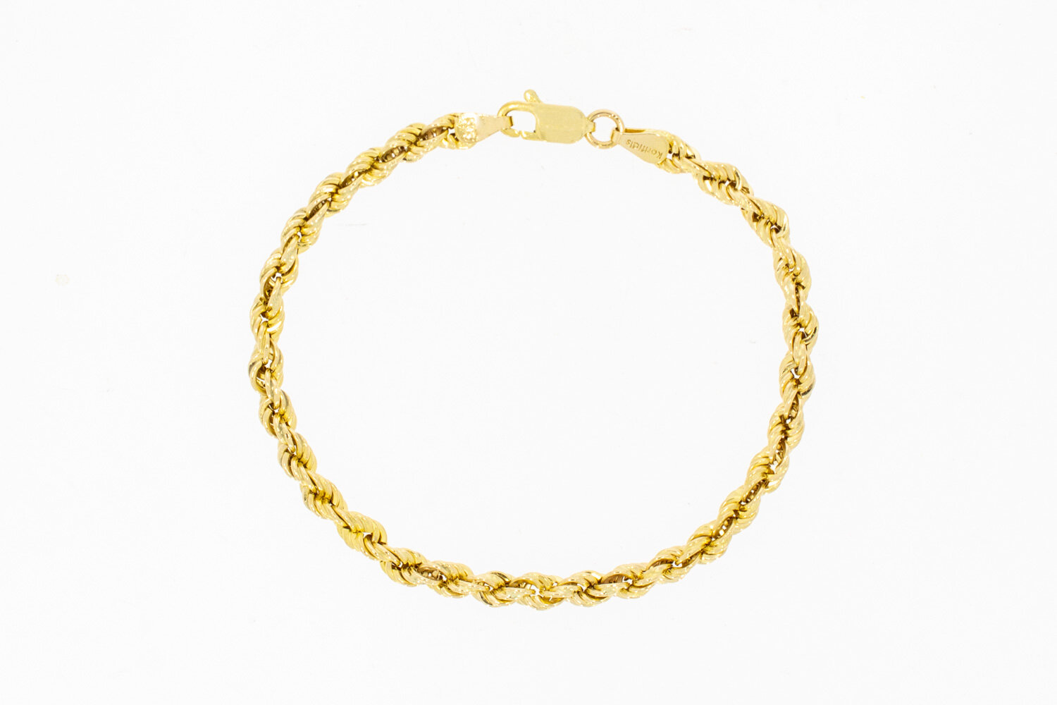 Kordel Armband 14 Karat Gold - 19,7 cm