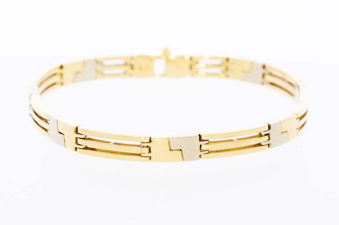 14 Karat Goldbarrenarmband - 21,3 cm