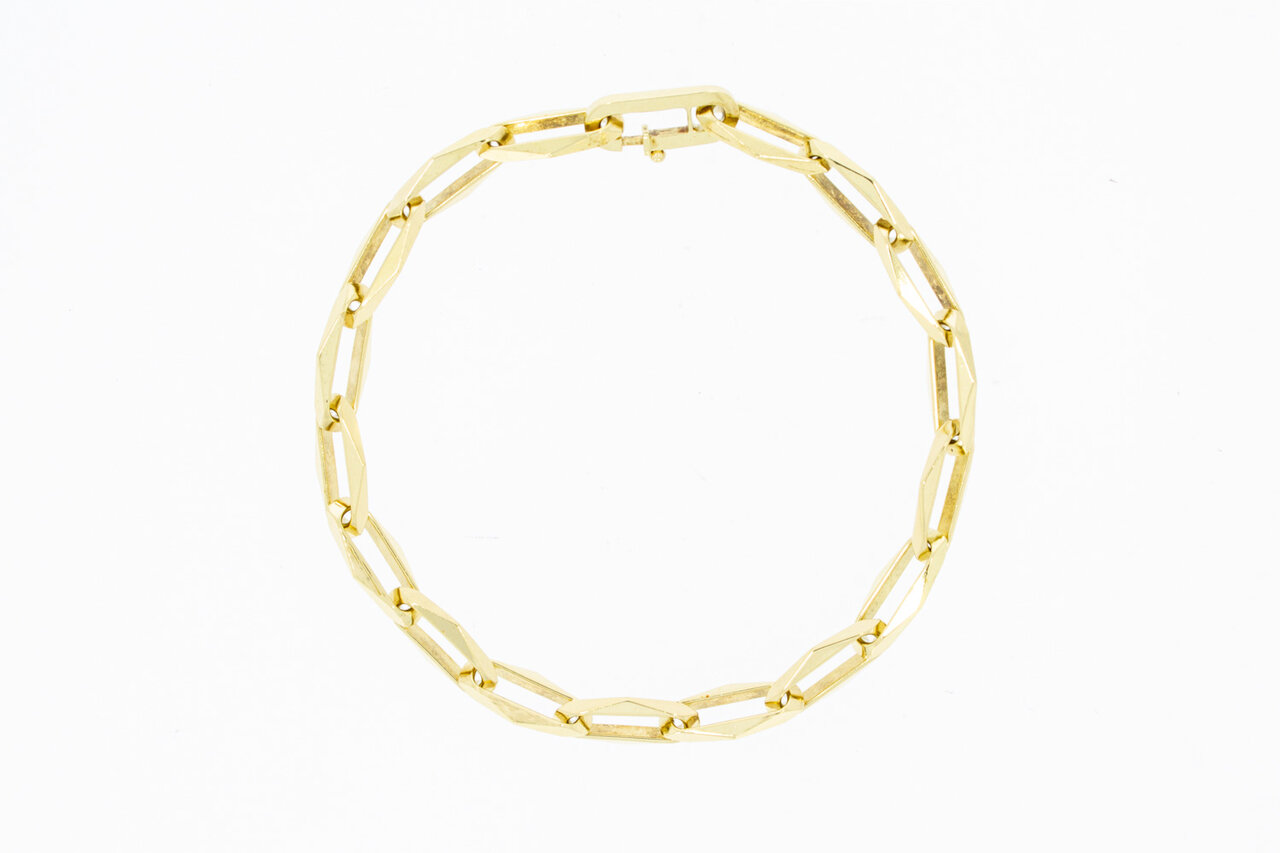 Paperclip Armband 14 Karat Gold - 23,1 cm