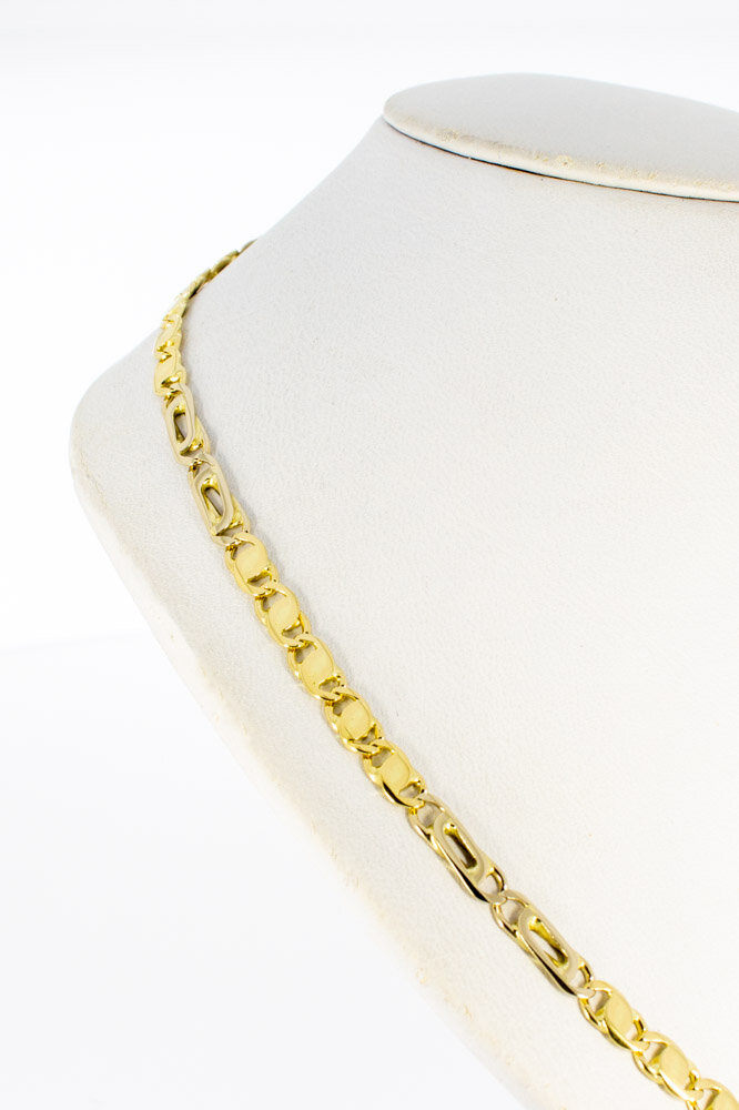 Falkenauge Goldkette 14 Karat - 47,8 cm