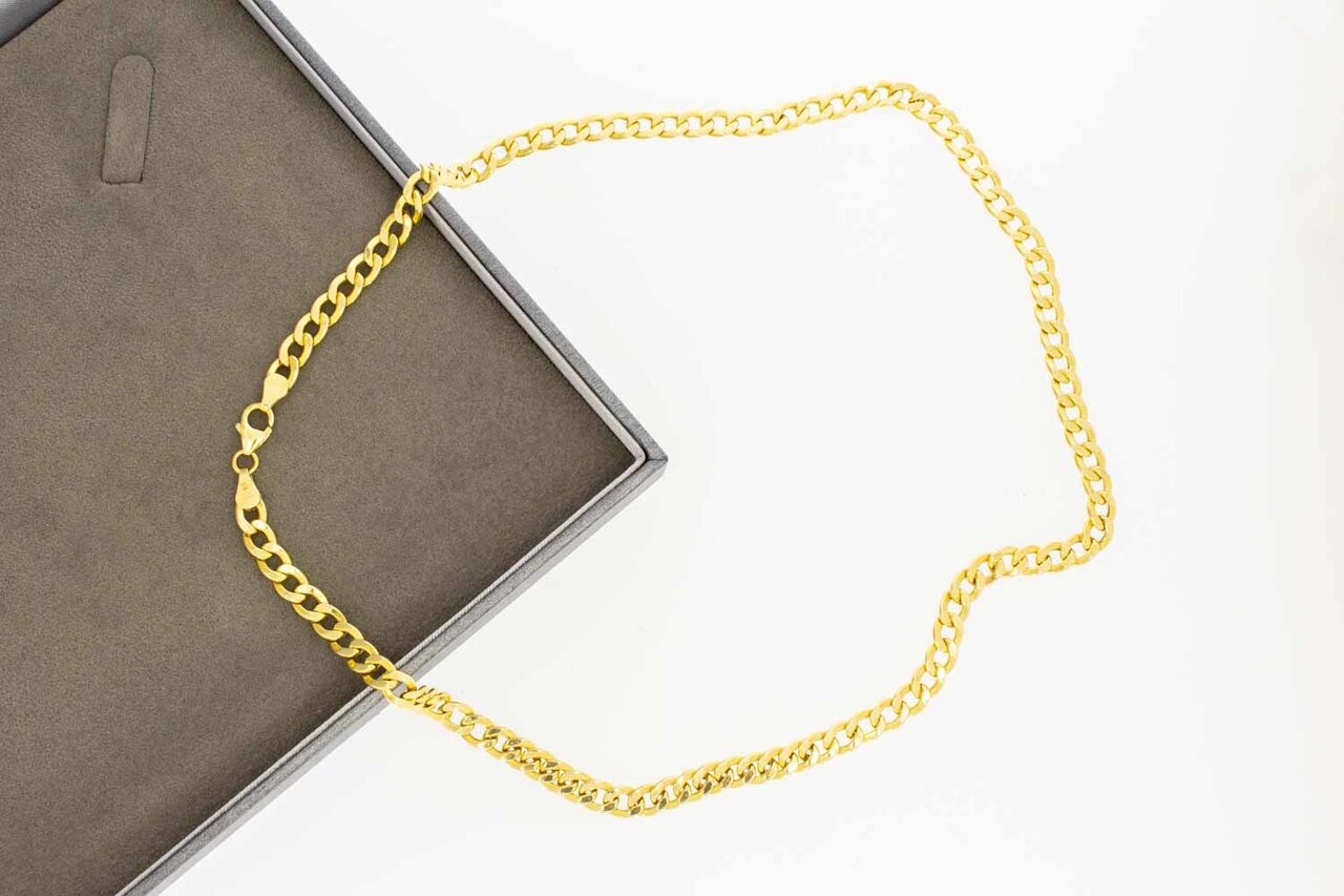 14 Karat Panzer Gold Gliederkette - 50,7 cm