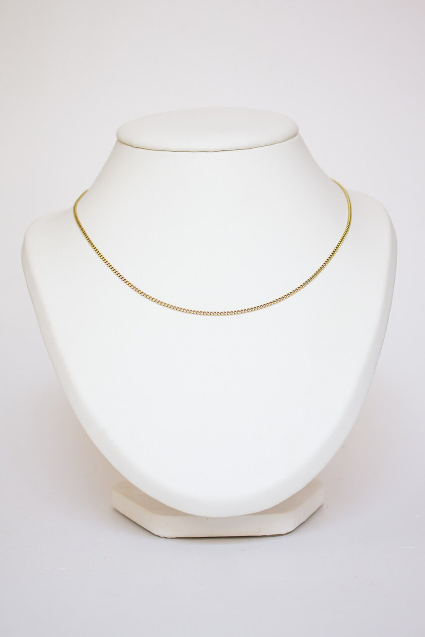Panzer Kette 14 Karat Gold - 45 cm