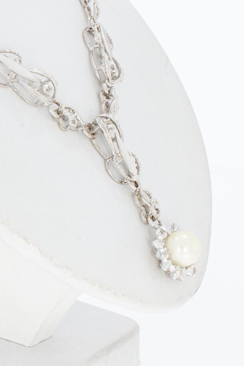 Edelsteinkette 18 Karat Gold - 49,5 cm