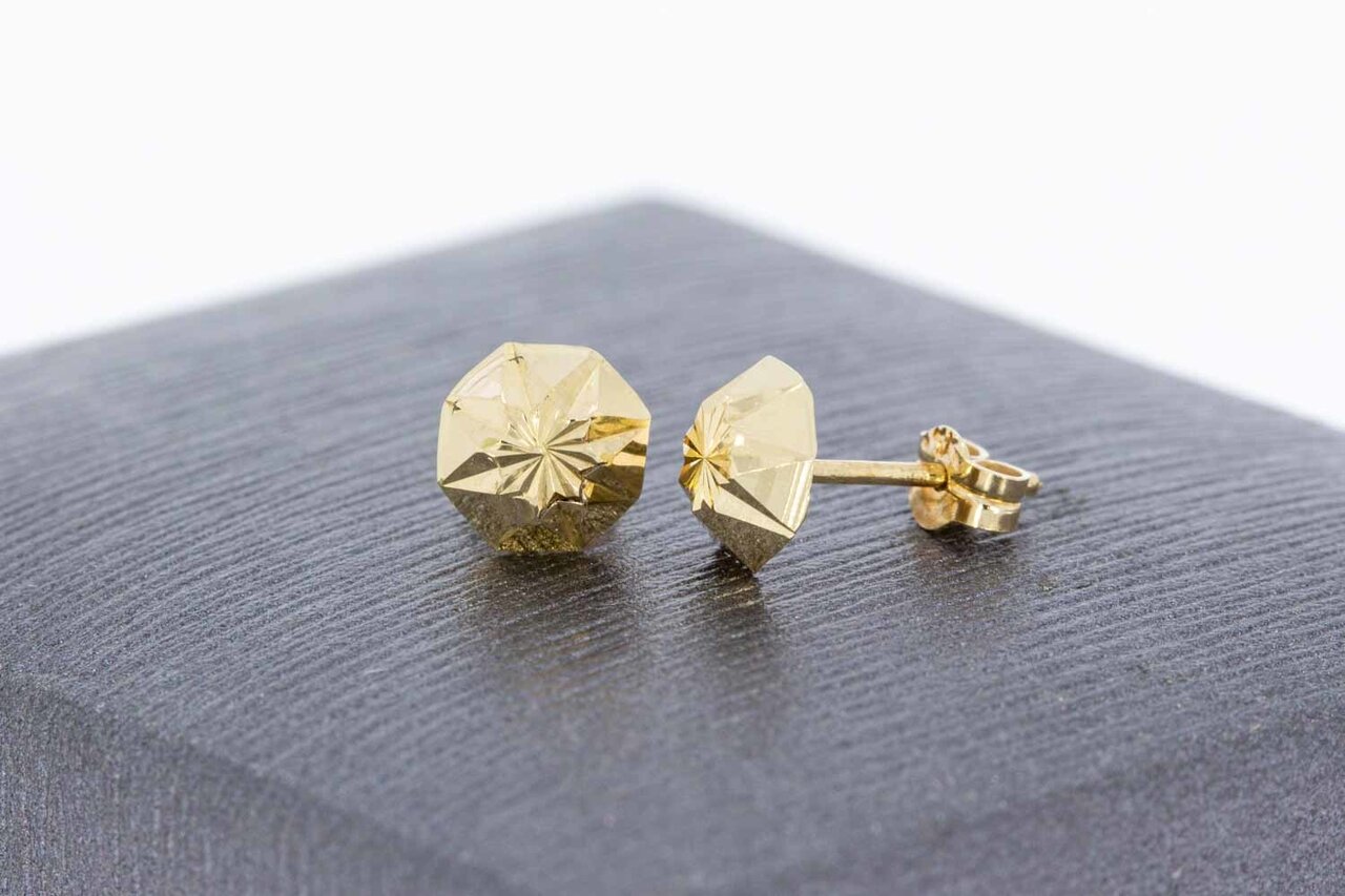 Gold Damen Ohrstecker 14 Karat - 6,0 mm