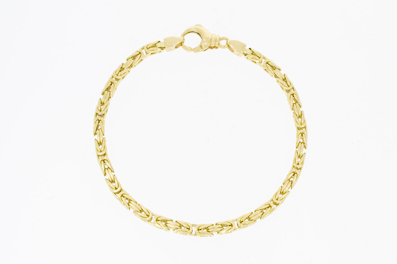 Königsarmband 14 Karat Gold - 22,7 cm