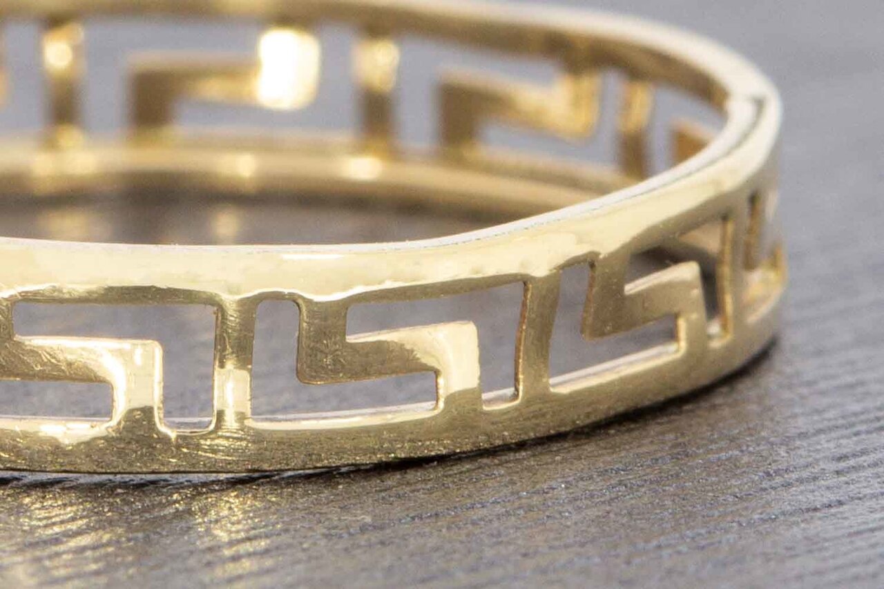 14 Karat Goldene ''Versace style'' Ring - 18,6 mm