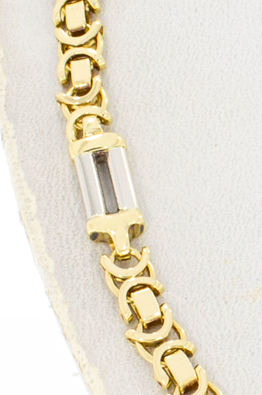 Flache Königskette 18 Karat Gold - 53,8 cm
