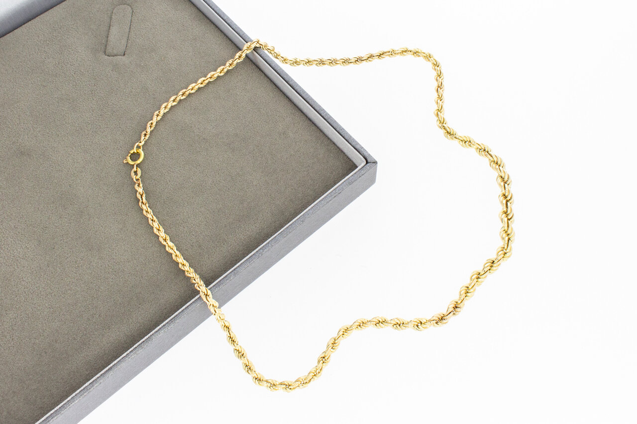 Kordel Gelbgold Kette 14 Karat - 46 cm