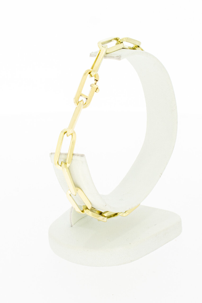 Paperclip Armband 14 Karat - 20,9 cm