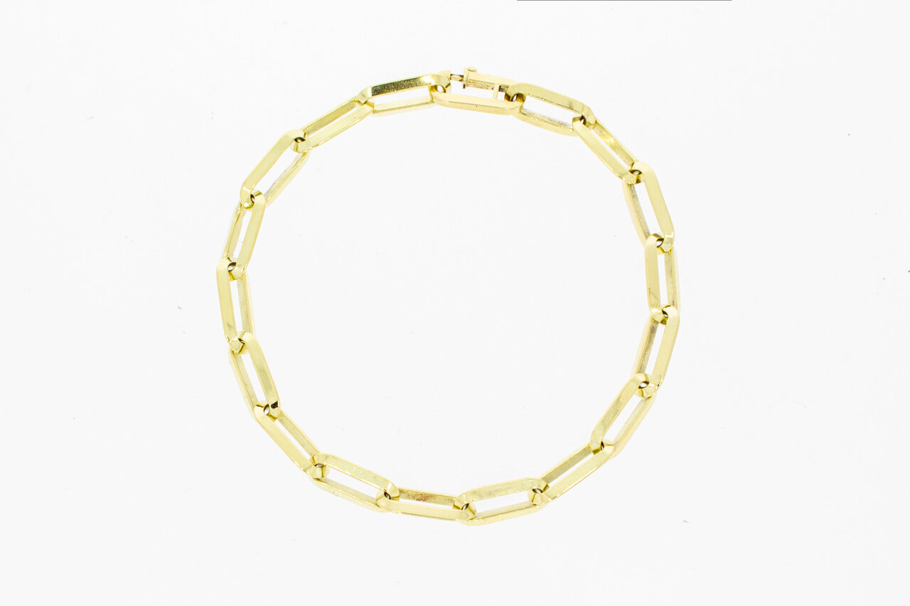 Paperclip Armband 14 Karat - 20,9 cm