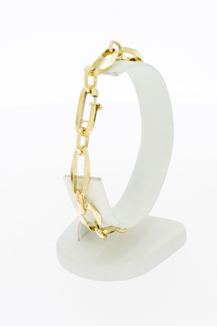 14 Karat Paperclip Armband - 21,2 cm