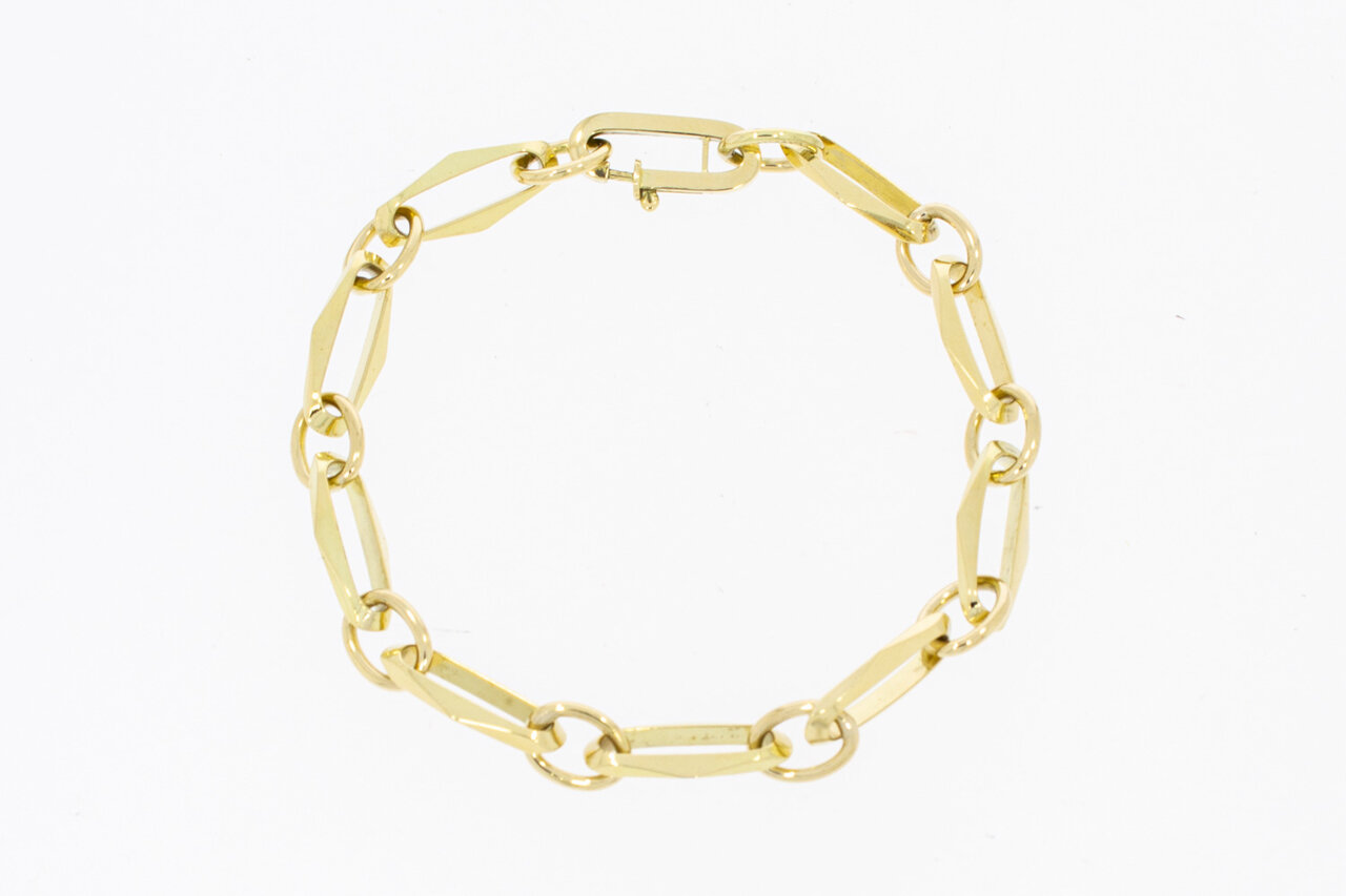 14 Karat Paperclip Armband - 21,2 cm
