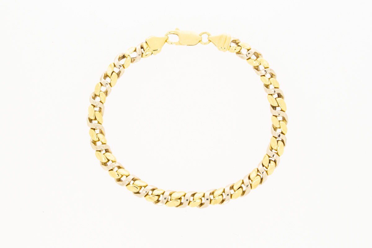 18 Karat Panzer Armband - 20,5 cm