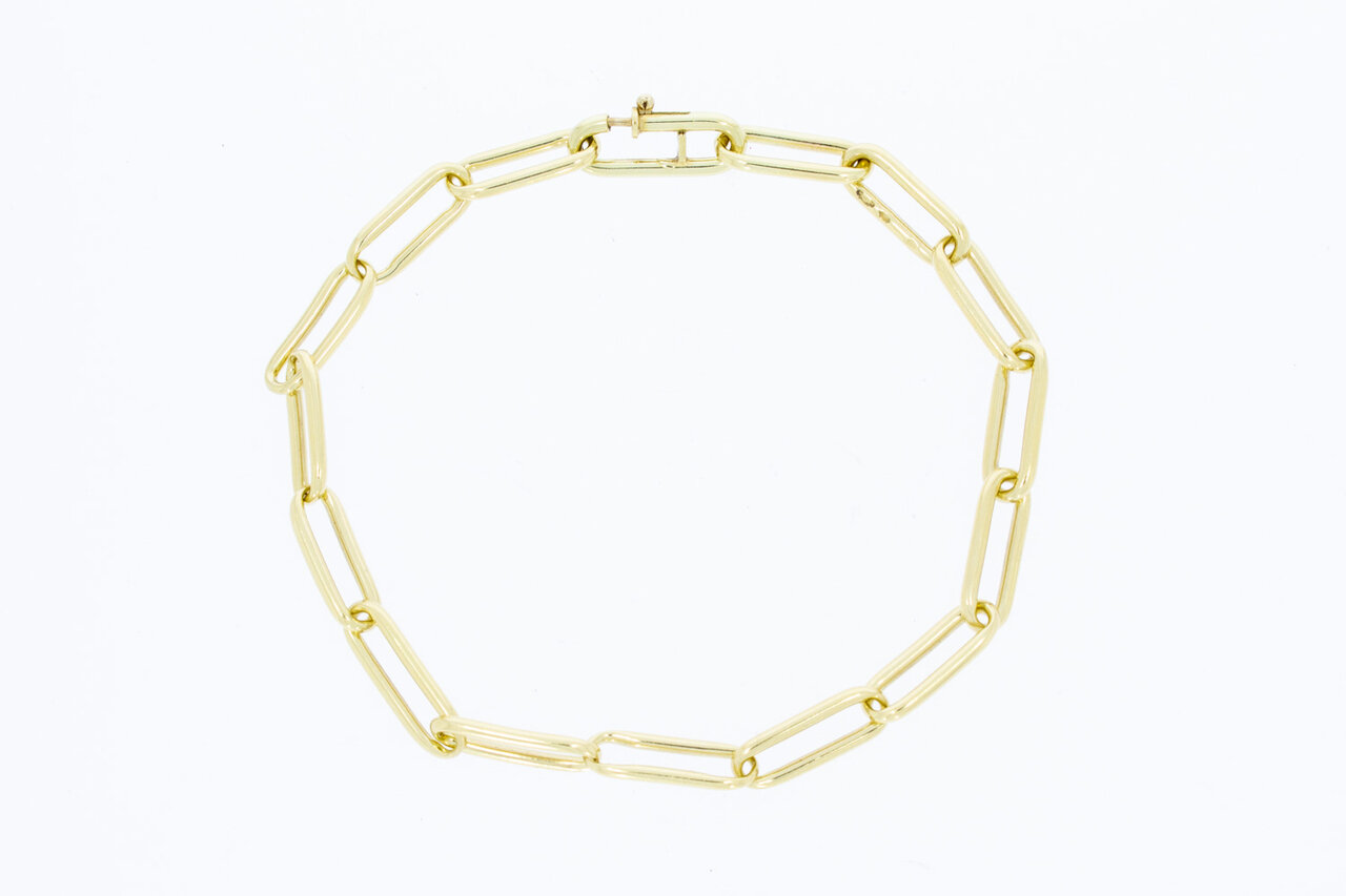 Paperclip Armband 14 Karat - 21,8 cm
