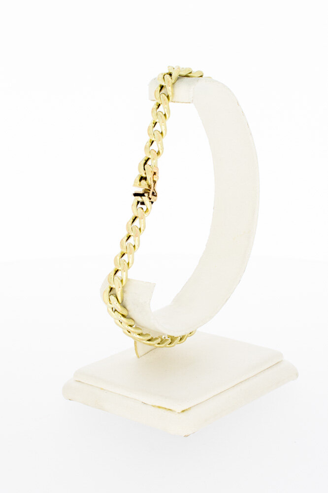 Panzer Armband 585  Gold - 22,7 cm