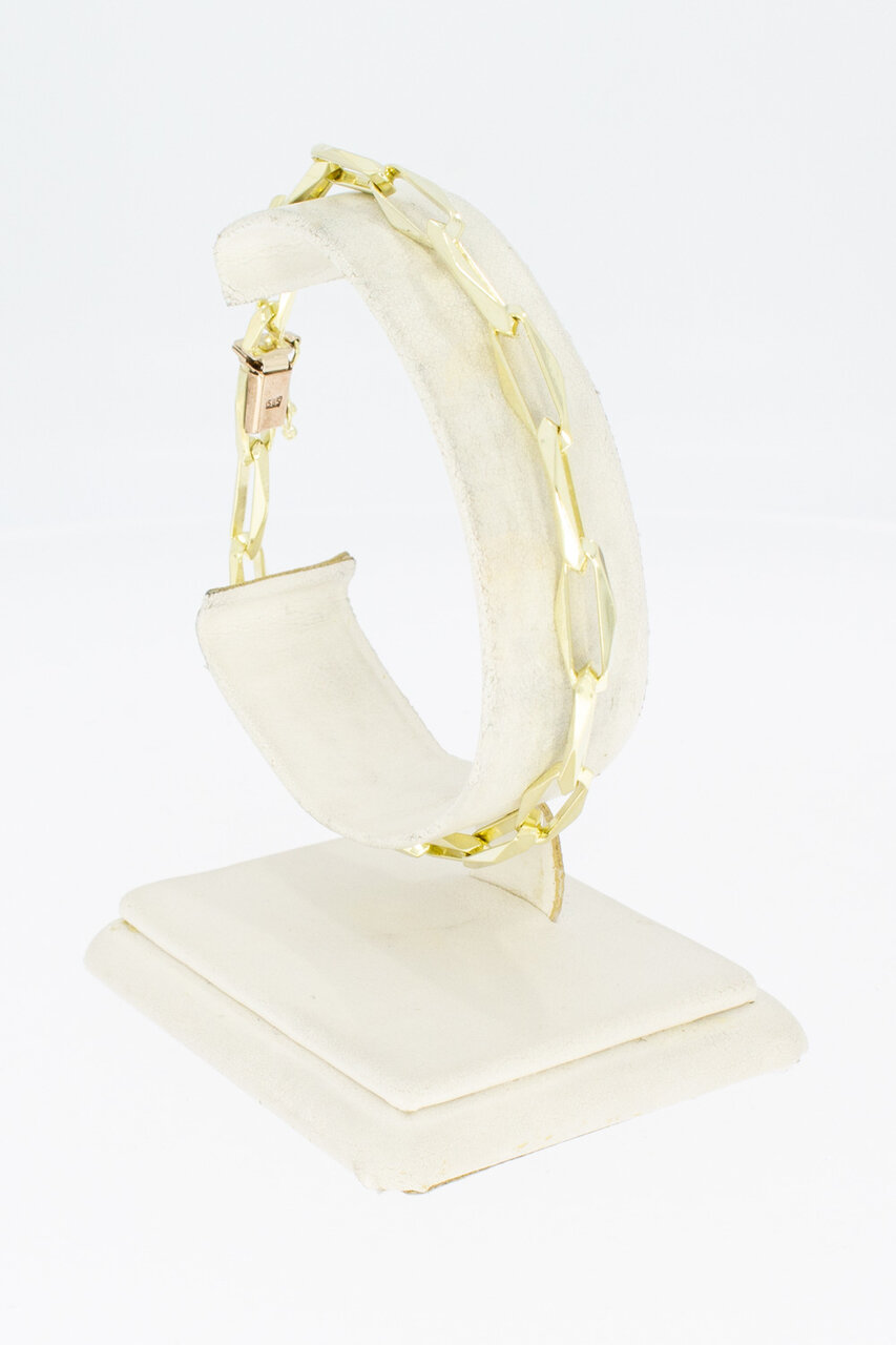 Paperclip Armband 14 Karat  - 21,3 cm