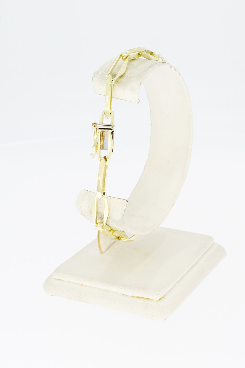 Paperclip Armband 14 Karat  - 21,3 cm