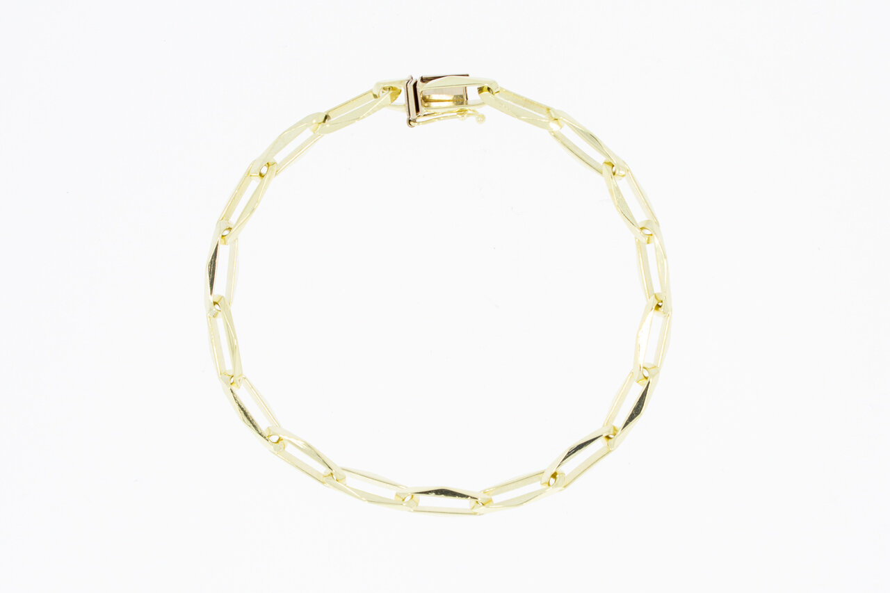 Paperclip Armband 14 Karat  - 21,3 cm