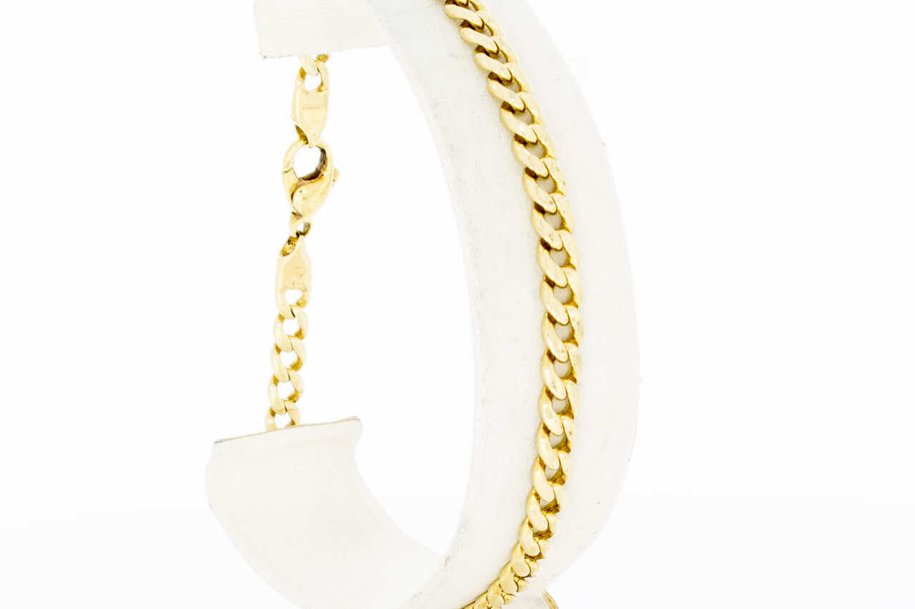 Diamant Panzer Armband 14 Karat  - 21,7 cm