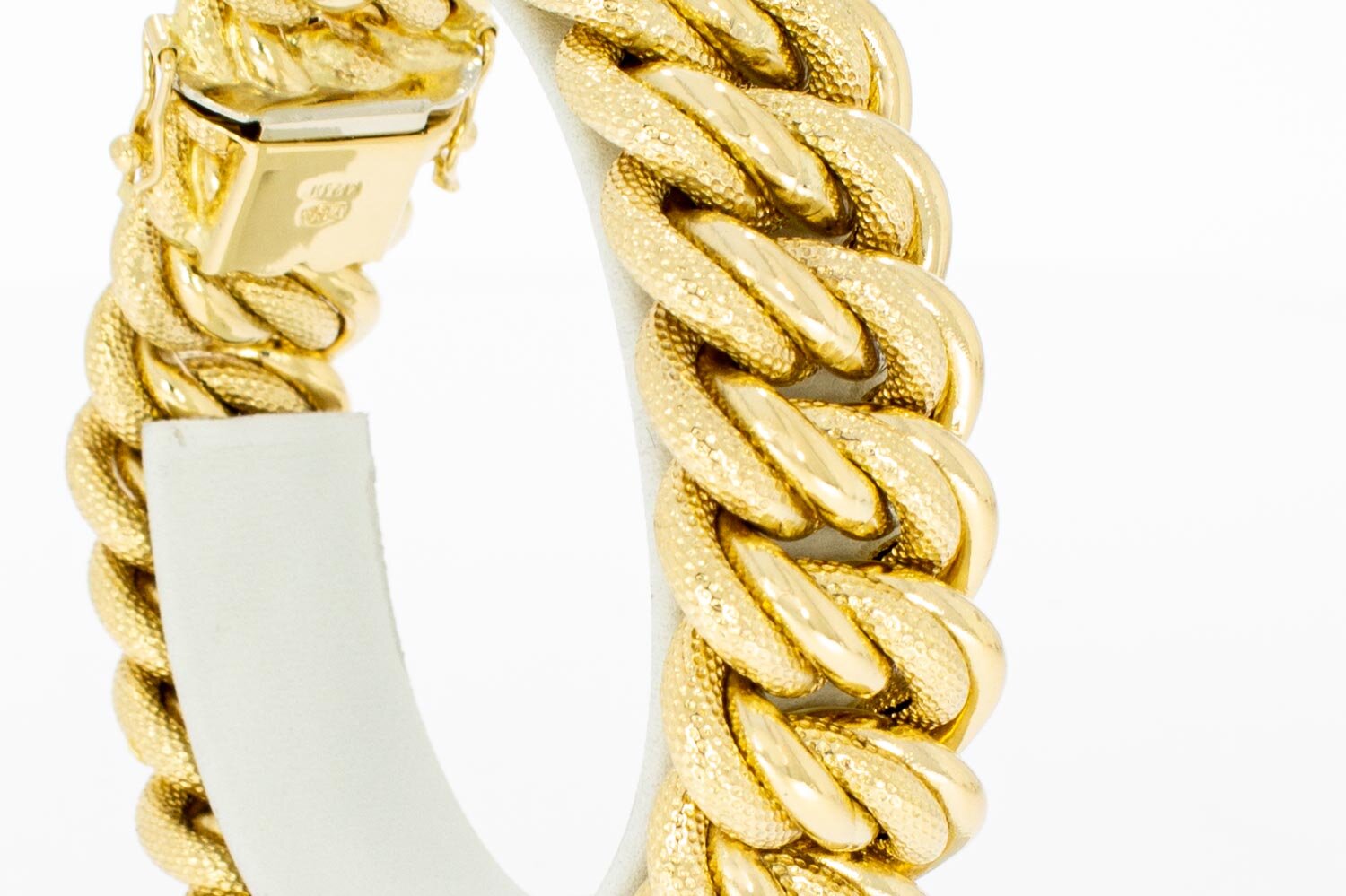 Breites Armband 18 Karat  Gelbgold - 21,2 mm