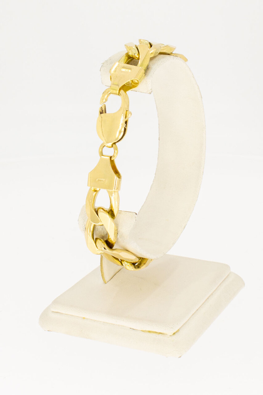 Panzer Armband 18 Karat Gelbgold - 21,4 cm